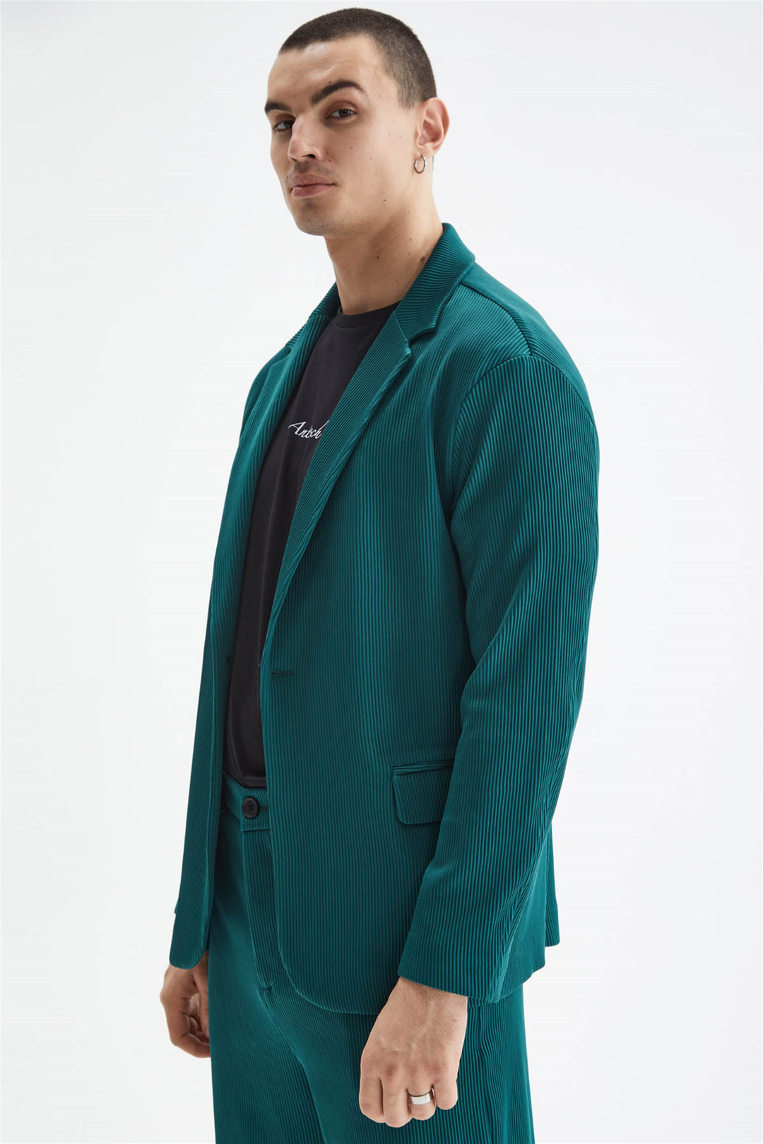 ANT Men's Ribbed Textured Oversize Suit - Neu-Ulm