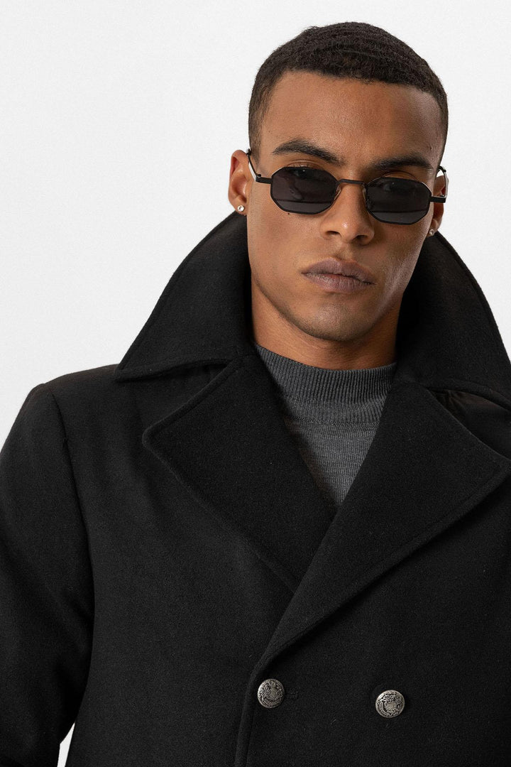 ANT Fur Collar Detailed Double Breasted Men's Coat - Neustadt