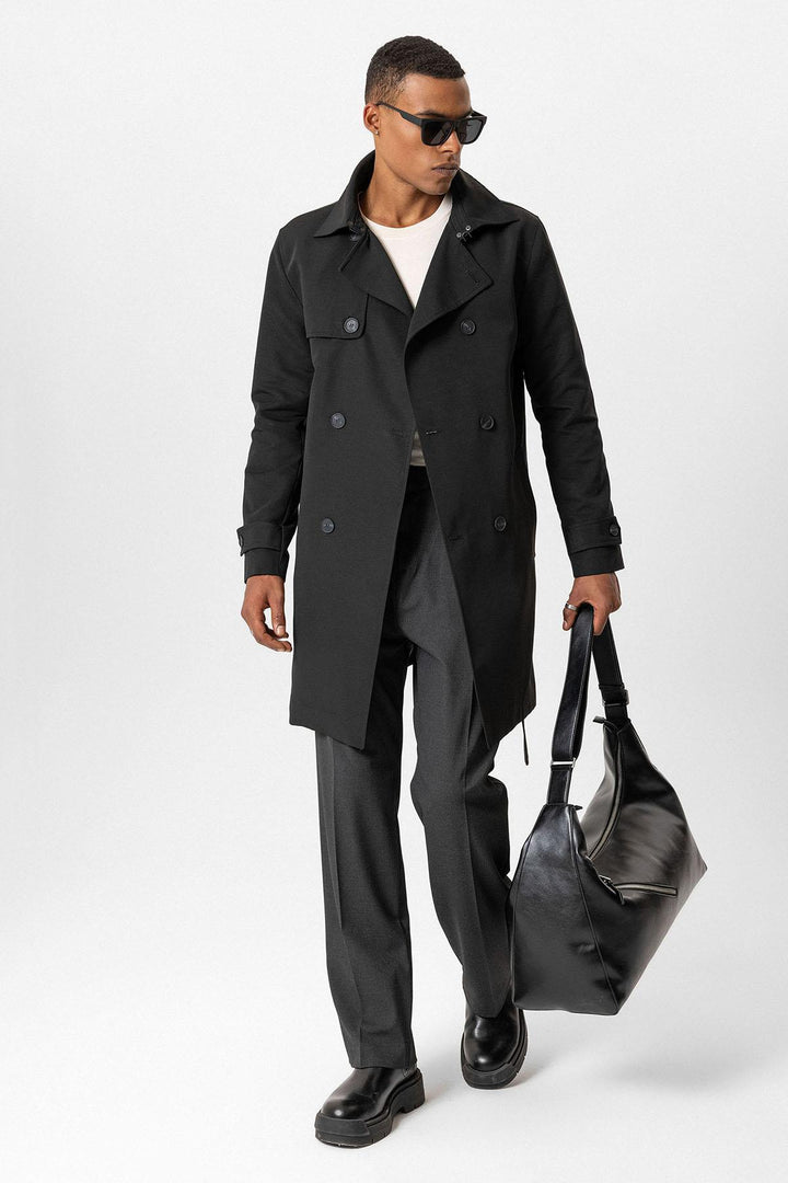 ANT Belted Double Breasted Trench Coat - Terre Haute