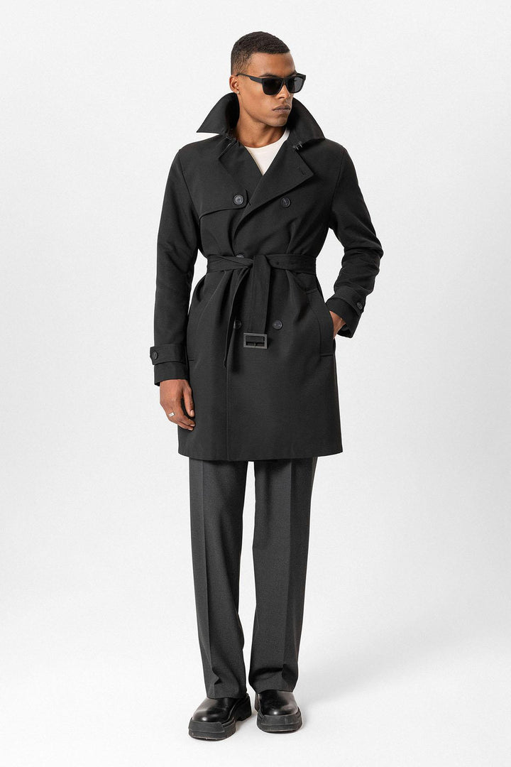 ANT Belted Double Breasted Trench Coat - Terre Haute