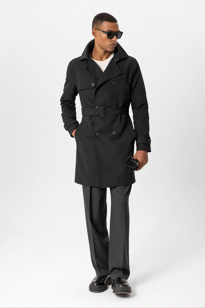 ANT Belted Double Breasted Trench Coat - Terre Haute