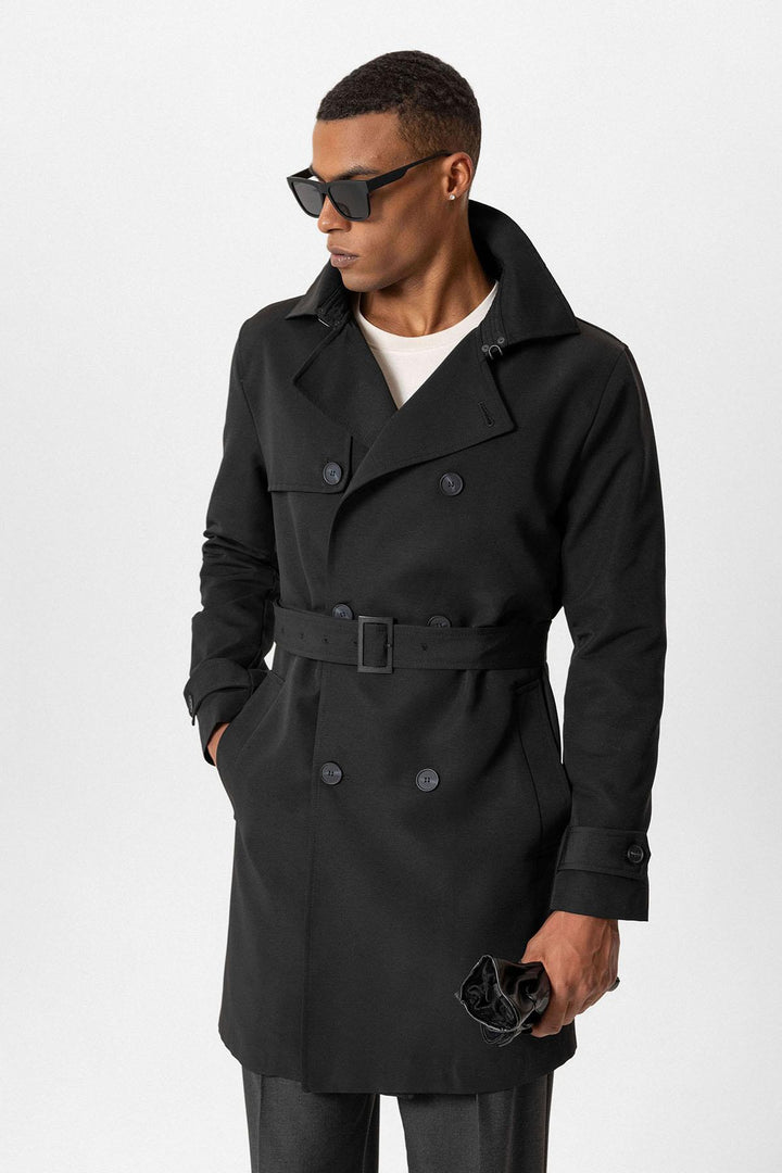 ANT Belted Double Breasted Trench Coat - Terre Haute