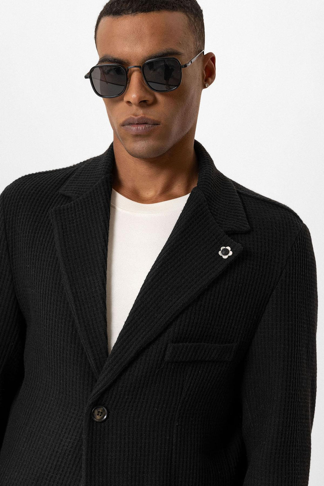 ANT Knitted Textured Men's Jacket - Andújar