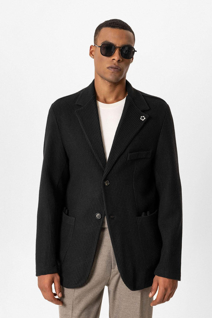 ANT Knitted Textured Men's Jacket - Andújar