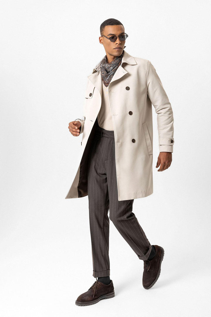 ANT Belted Double Breasted Trench Coat - Bastia