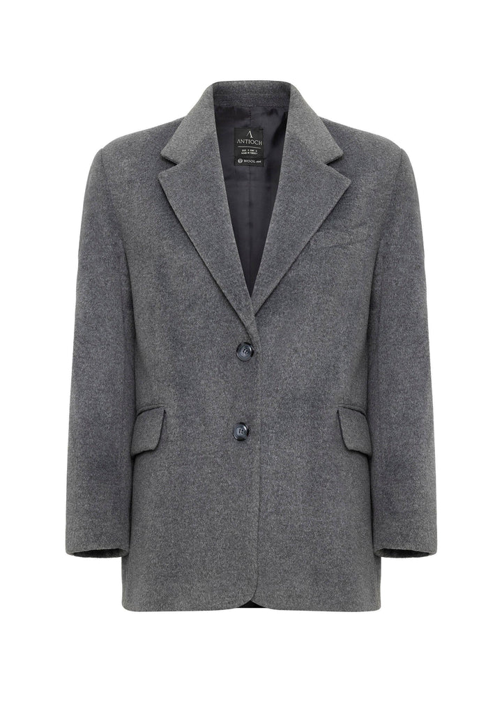 ANT Antioch Anthracite Women's Wool Blend Blazer Jacket - Jonesboro