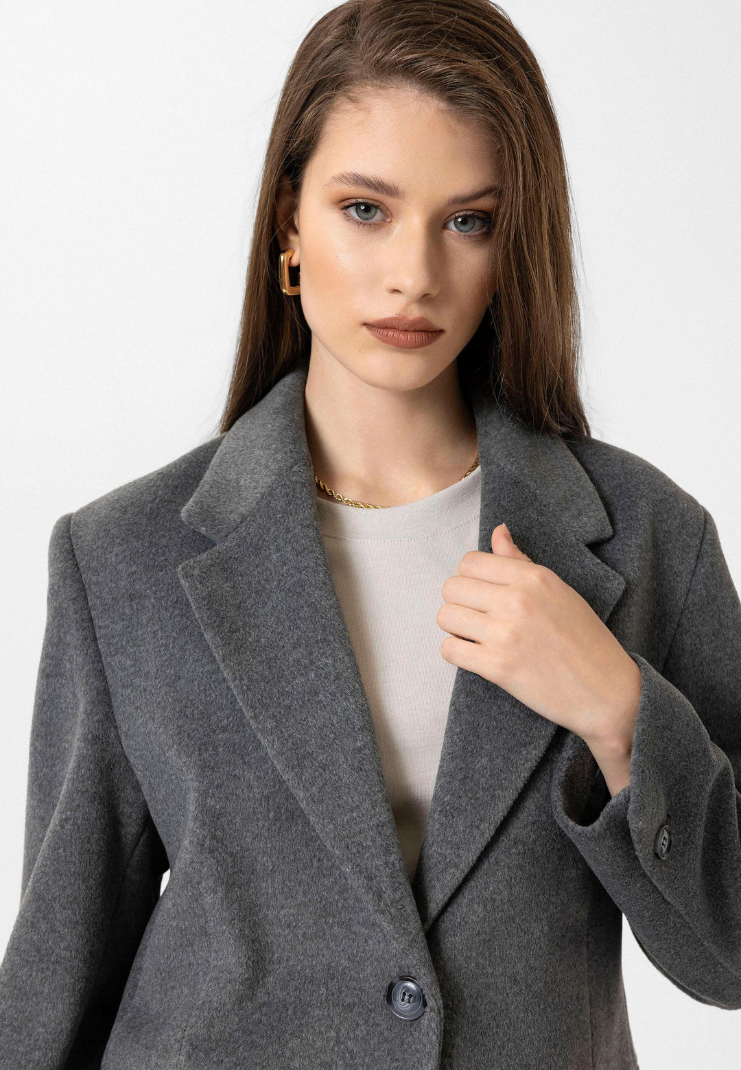 ANT Antioch Anthracite Women's Wool Blend Blazer Jacket - Jonesboro