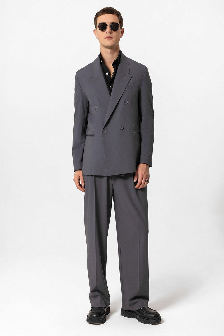 ANT Single Button Double-breasted Men's Blazer Jacket - Bruchsal
