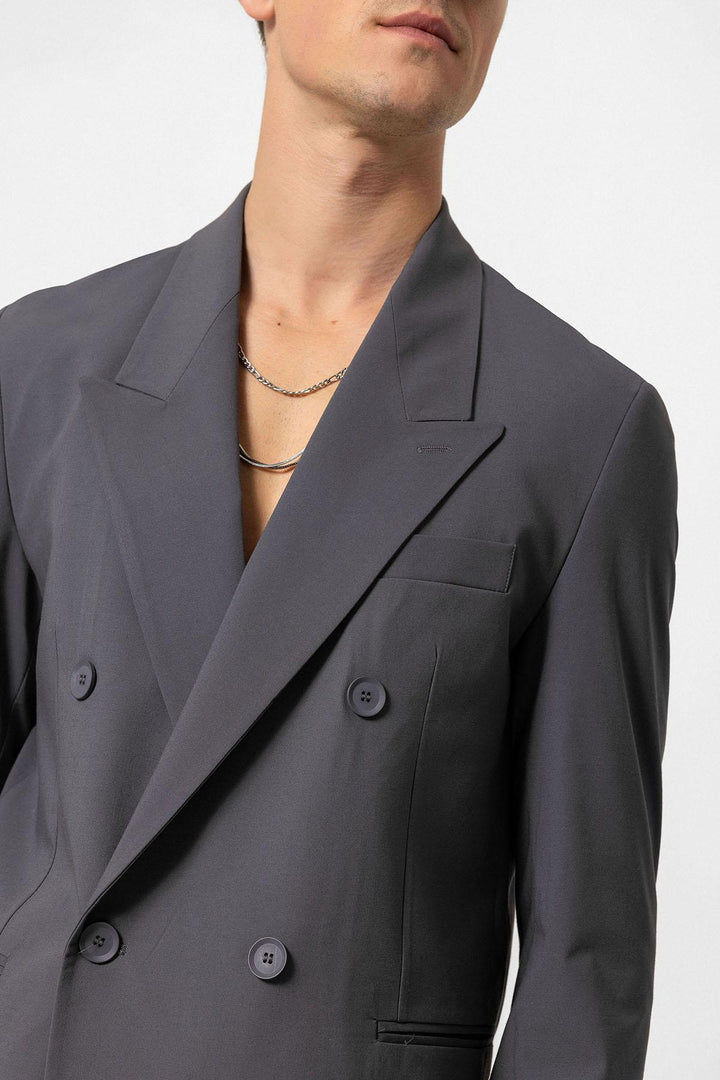 ANT Single Button Double-breasted Men's Blazer Jacket - Bruchsal