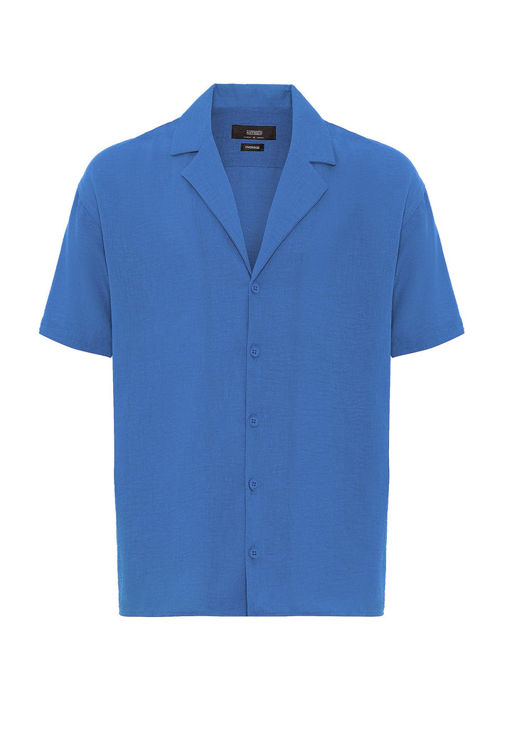 ANT Oversized Short Sleeve Men's Shirt with Apach Collar - Saint-Eustache