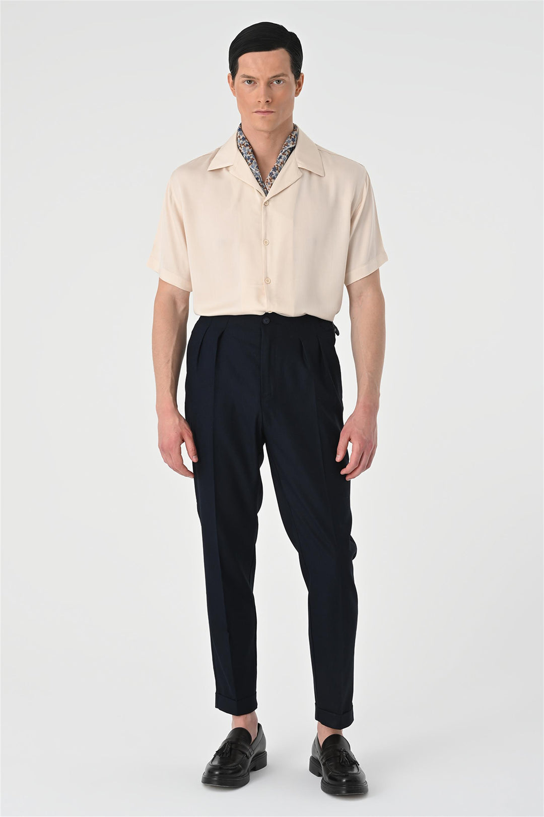 ANT Oversized Short Sleeve Men's Shirt with Applique Collar - Eastleigh