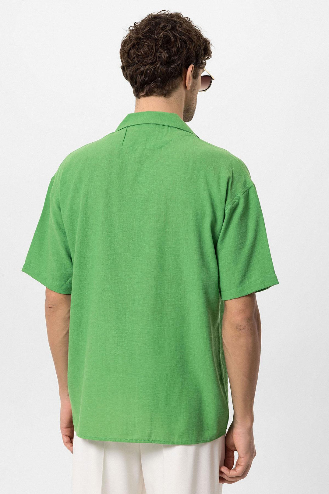 ANT Oversized Short Sleeve Men's Shirt with Apach Collar - Hrodna