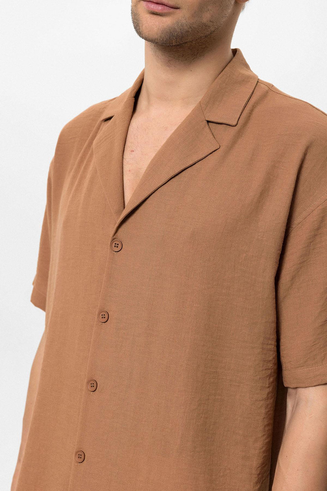 ANT Oversized Short Sleeve Men's Shirt with Apach Collar - Tonbridge
