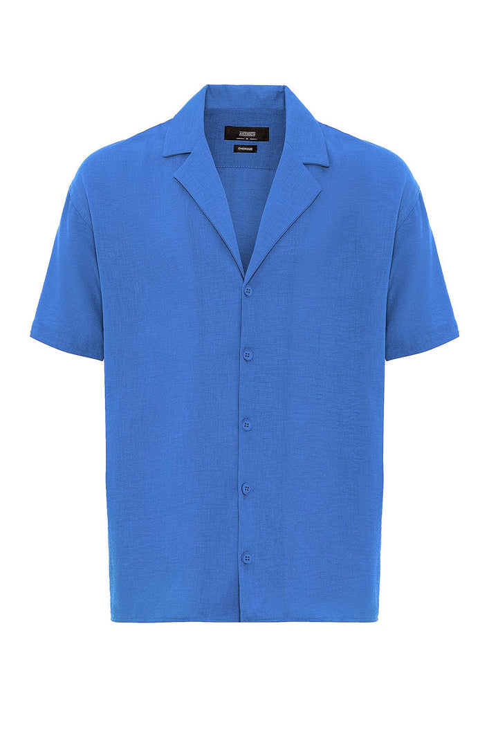 ANT Oversized Short Sleeve Men's Shirt with Apach Collar - Saint-Eustache