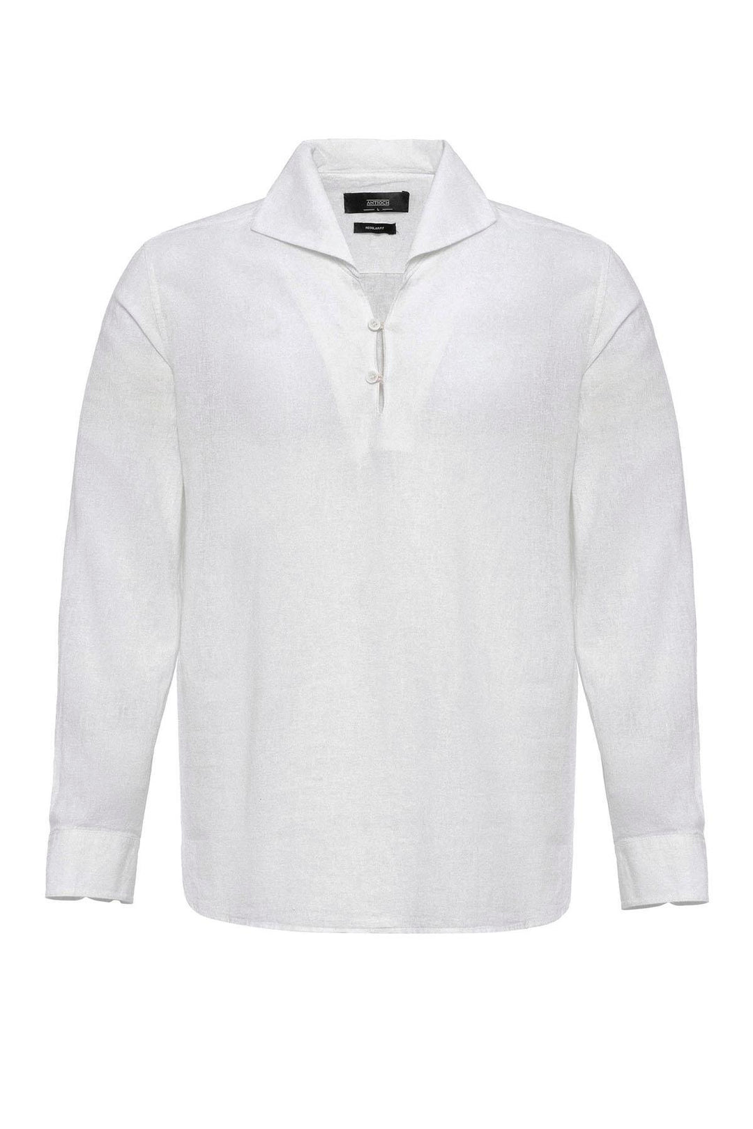 ANT Open Collar Men's Shirt with Button Closure - Exeter