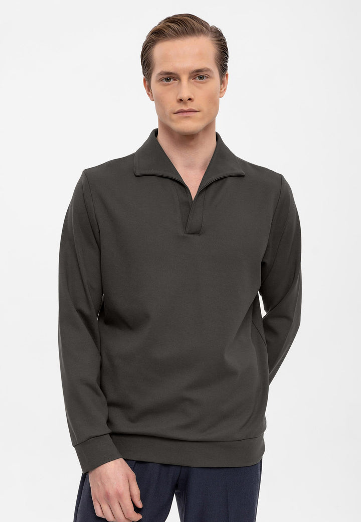 ANT Camp  Collar Regular Fit Long Sleeve Sweater - Galátsi