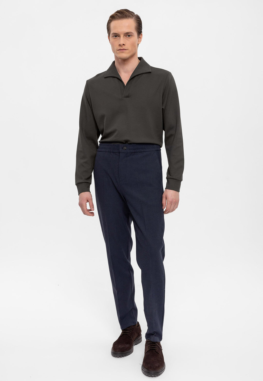 ANT Camp  Collar Regular Fit Long Sleeve Sweater - Galátsi