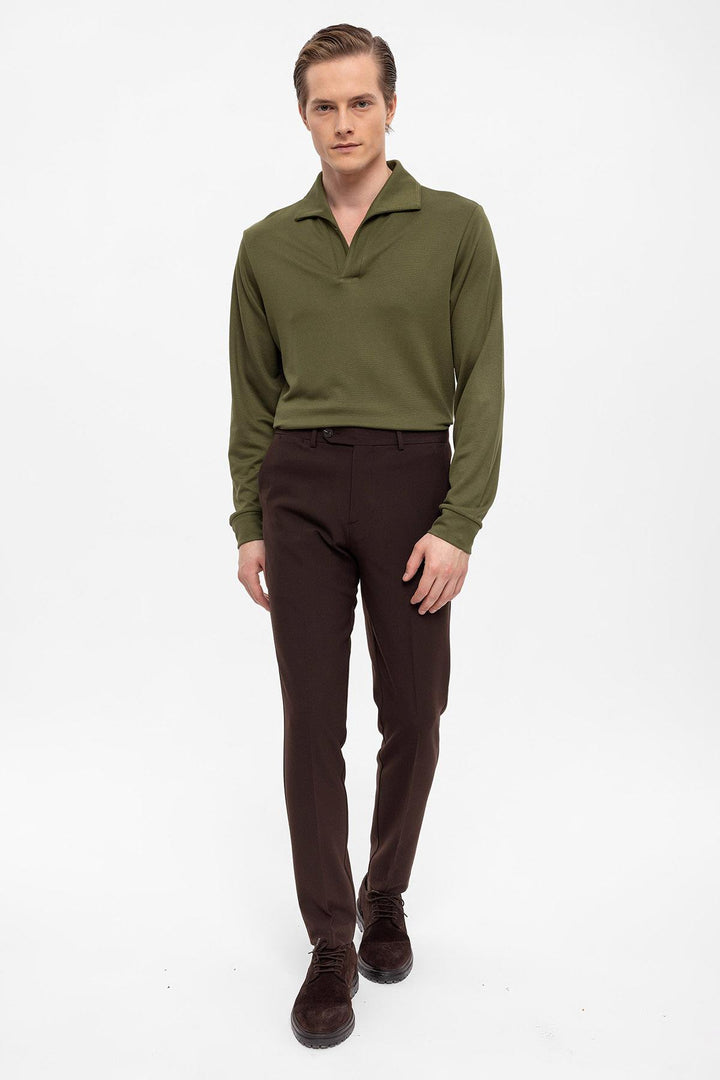 ANT Camp  Collar Regular Fit Long Sleeve Sweater - Pittsburg