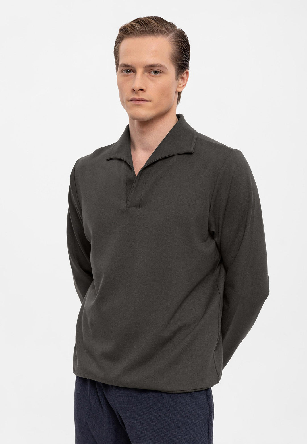 ANT Camp  Collar Regular Fit Long Sleeve Sweater - Galátsi