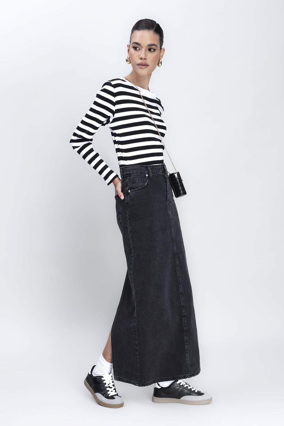 BSL Women Long Back Slit Maxi Pencil Skirt - Bietigheim-Bissingen