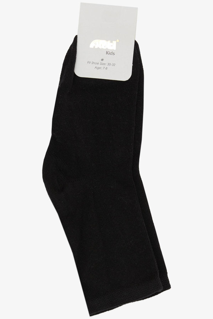 BRE Plus Girl Child Socket Socks Basic 76 Years, Black - Murcia