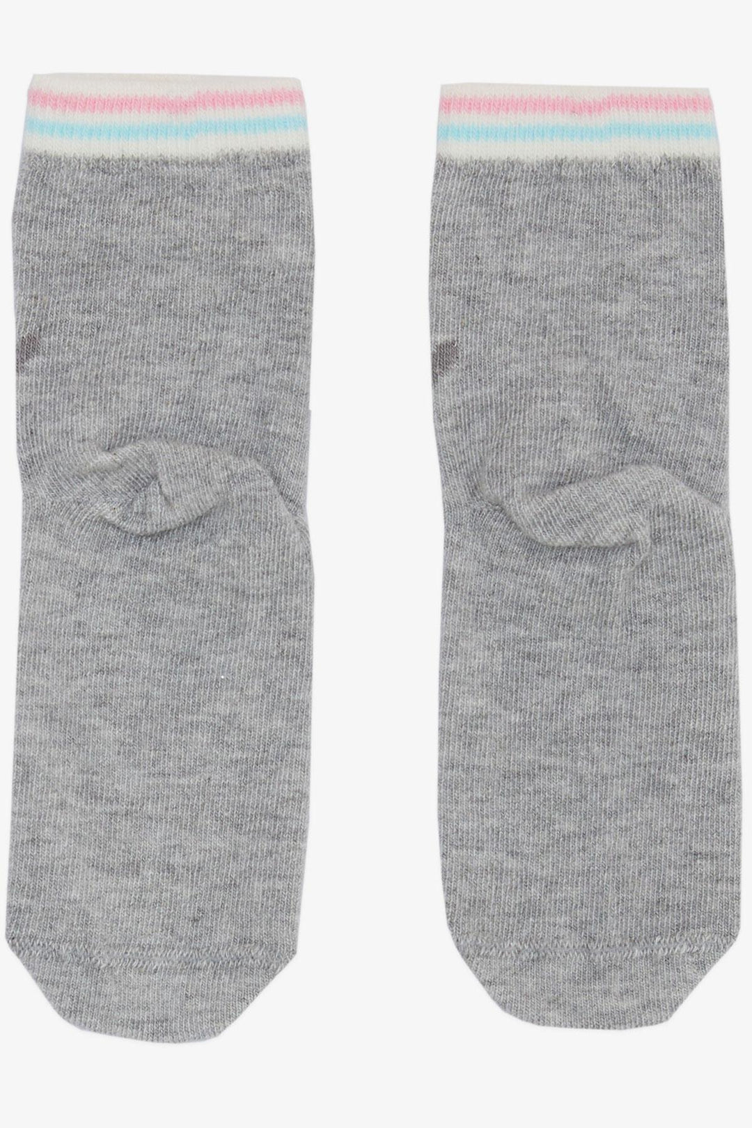 BRE Girls' Socks with Cute Kitty Print, 30 Years, Grey Melange - Kampen