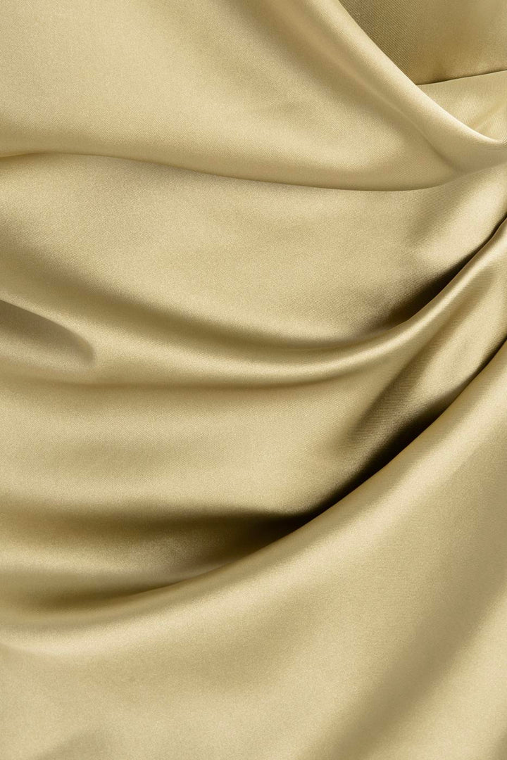 BSL Women Satin Dress with Asymmetrical Skirt Detail - Pinellas Park