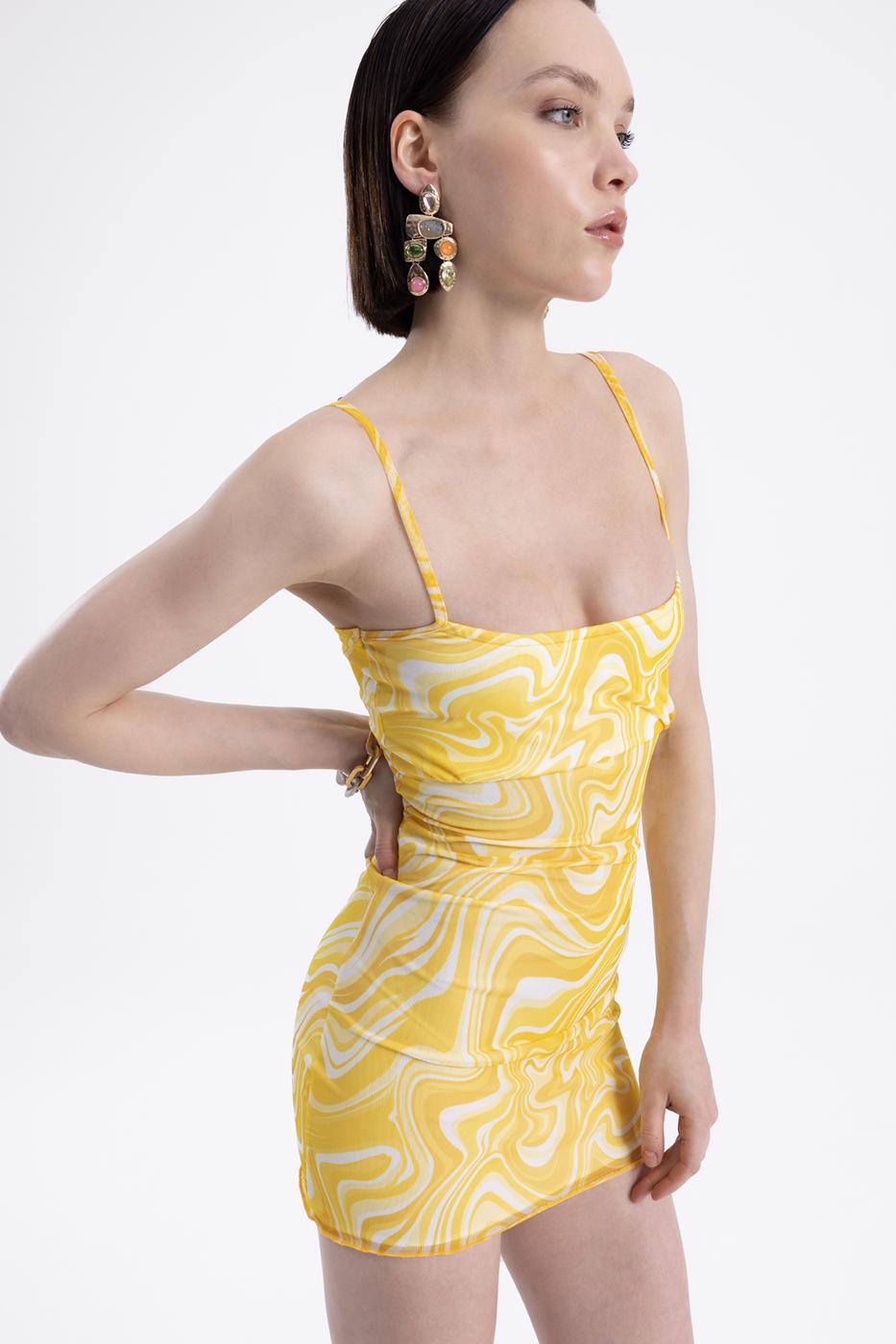 BSL Women Strapped Tight Mini Dress - Villenave-d’Ornon