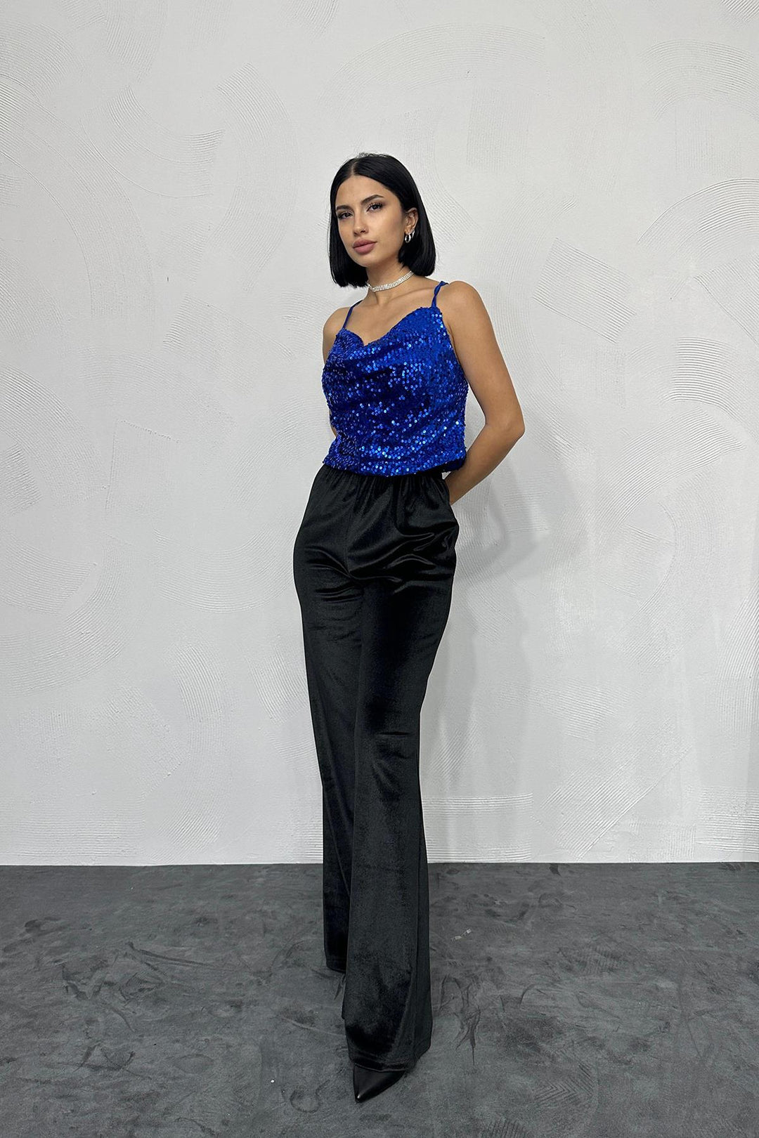 ELS Strappy Dégagé Blouse - Sax - Willich