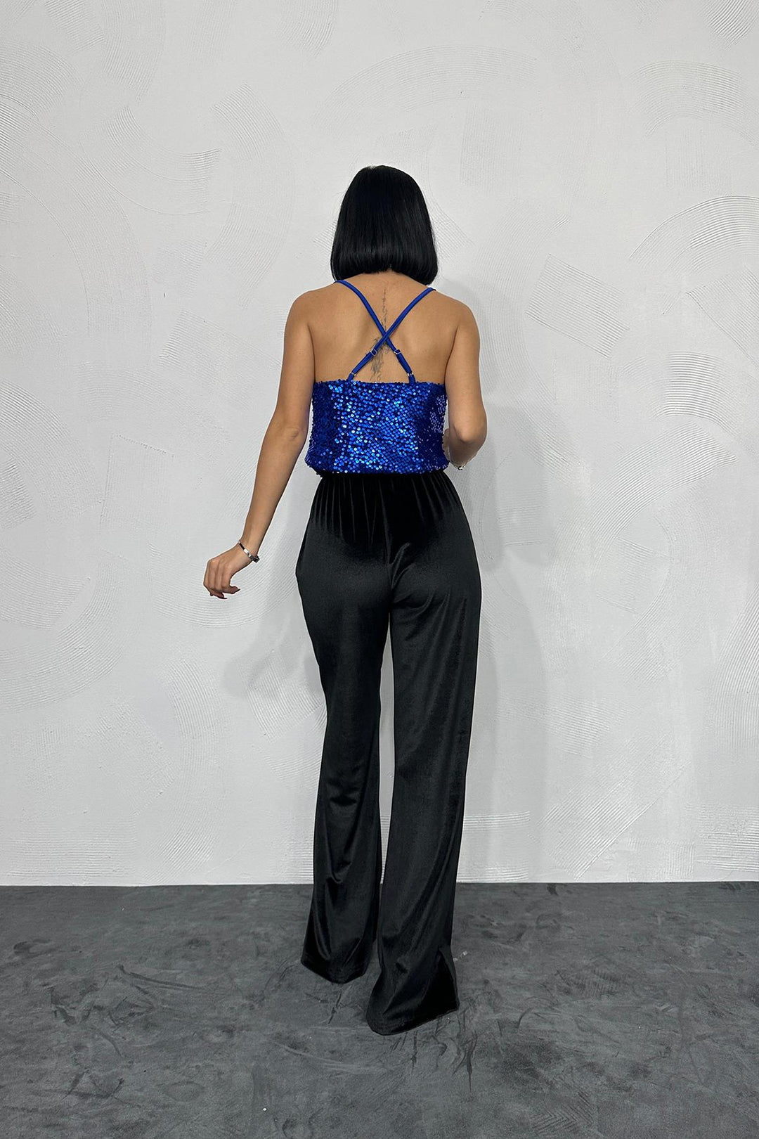 ELS Strappy Dégagé Blouse - Sax - Willich