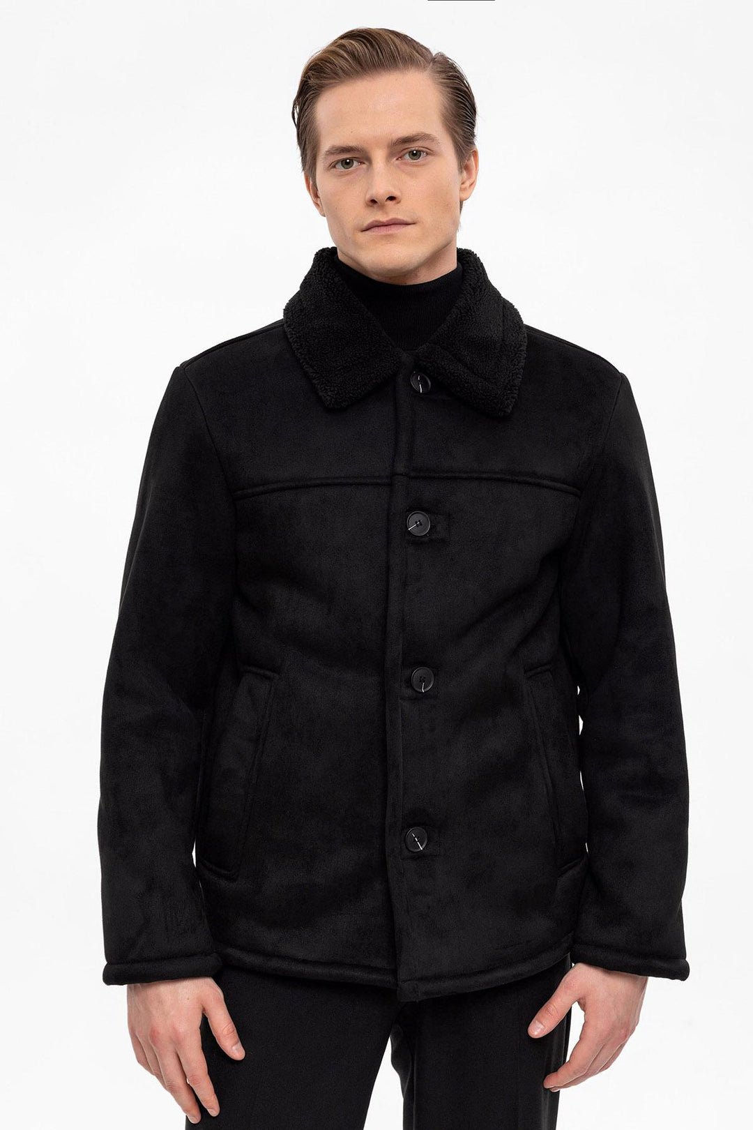ANT Lining Detailed Suede Coat - Vigevano