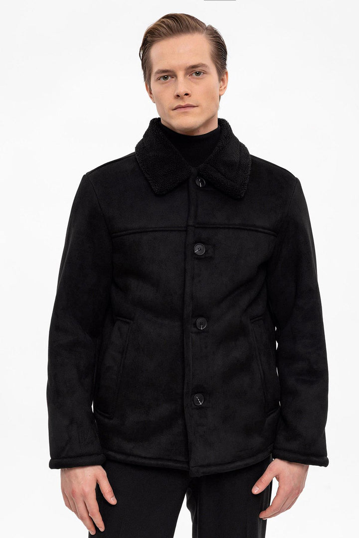 ANT Lining Detailed Suede Coat - Vigevano