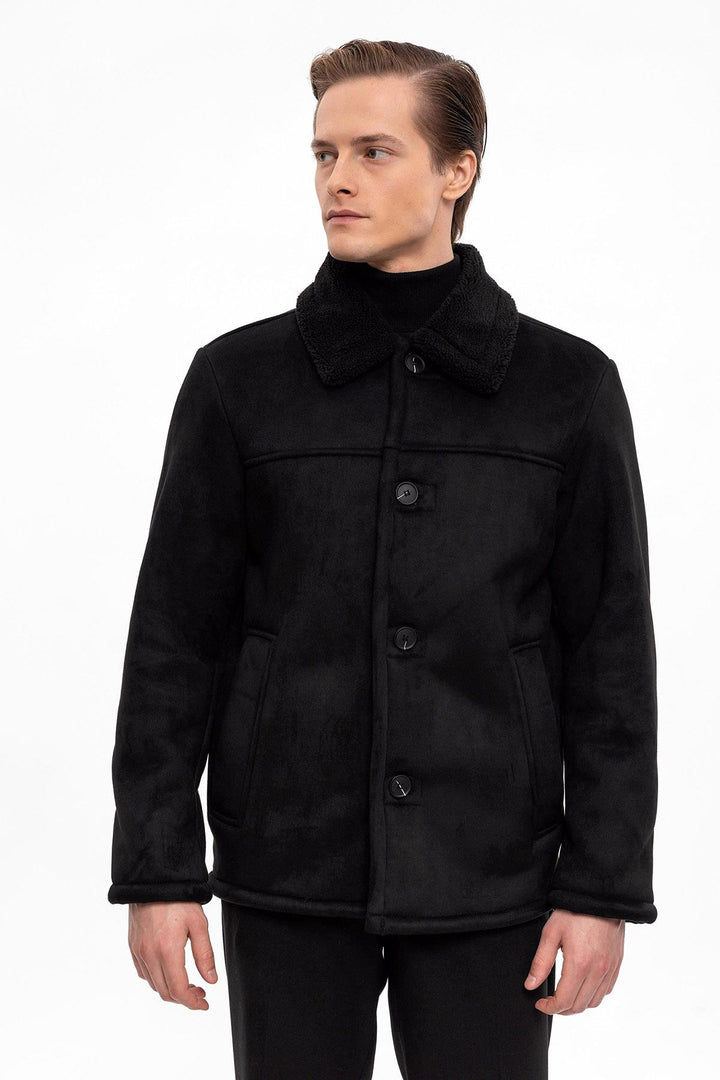 ANT Lining Detailed Suede Coat - Vigevano