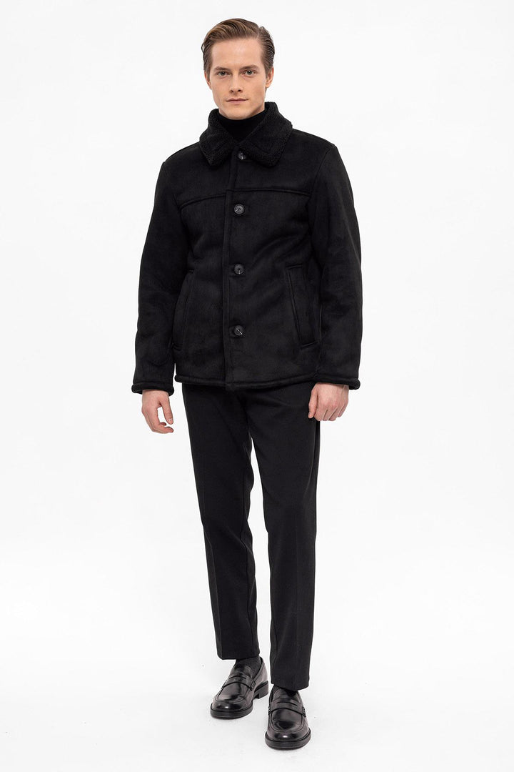 ANT Lining Detailed Suede Coat - Vigevano