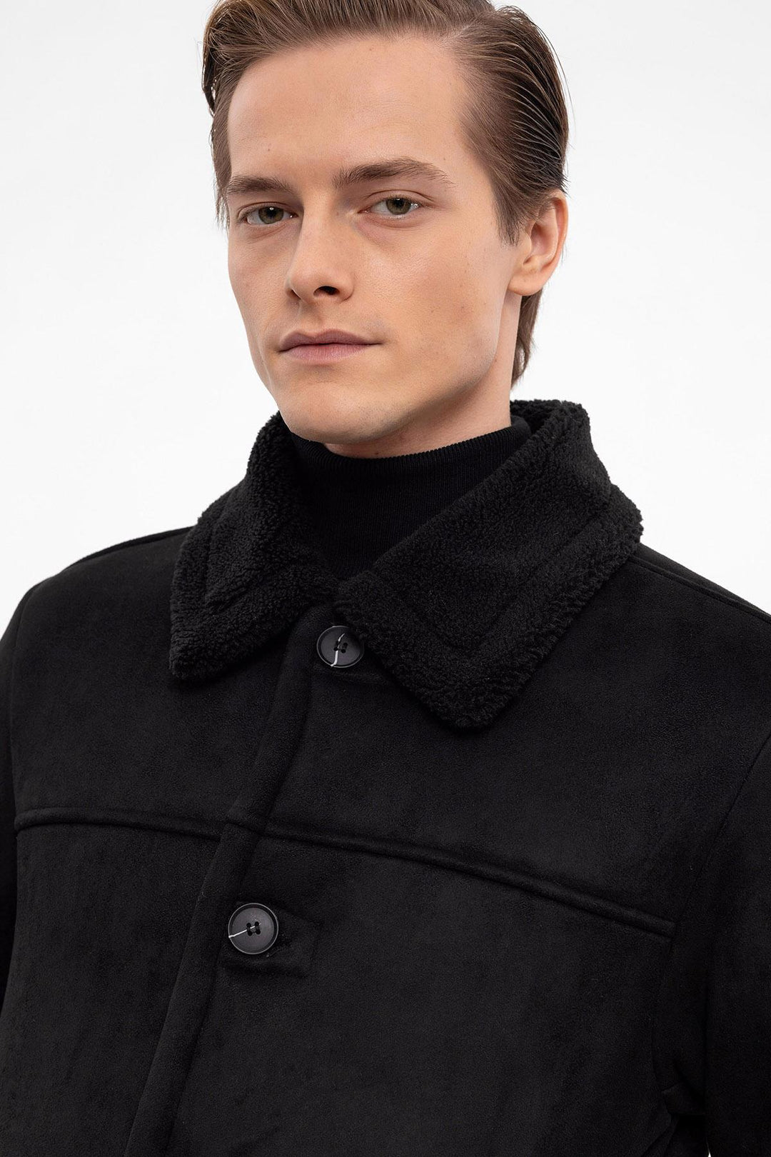 ANT Lining Detailed Suede Coat - Vigevano