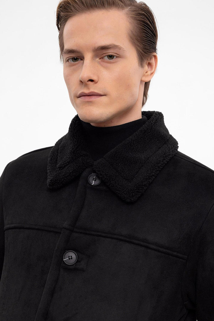 ANT Lining Detailed Suede Coat - Vigevano