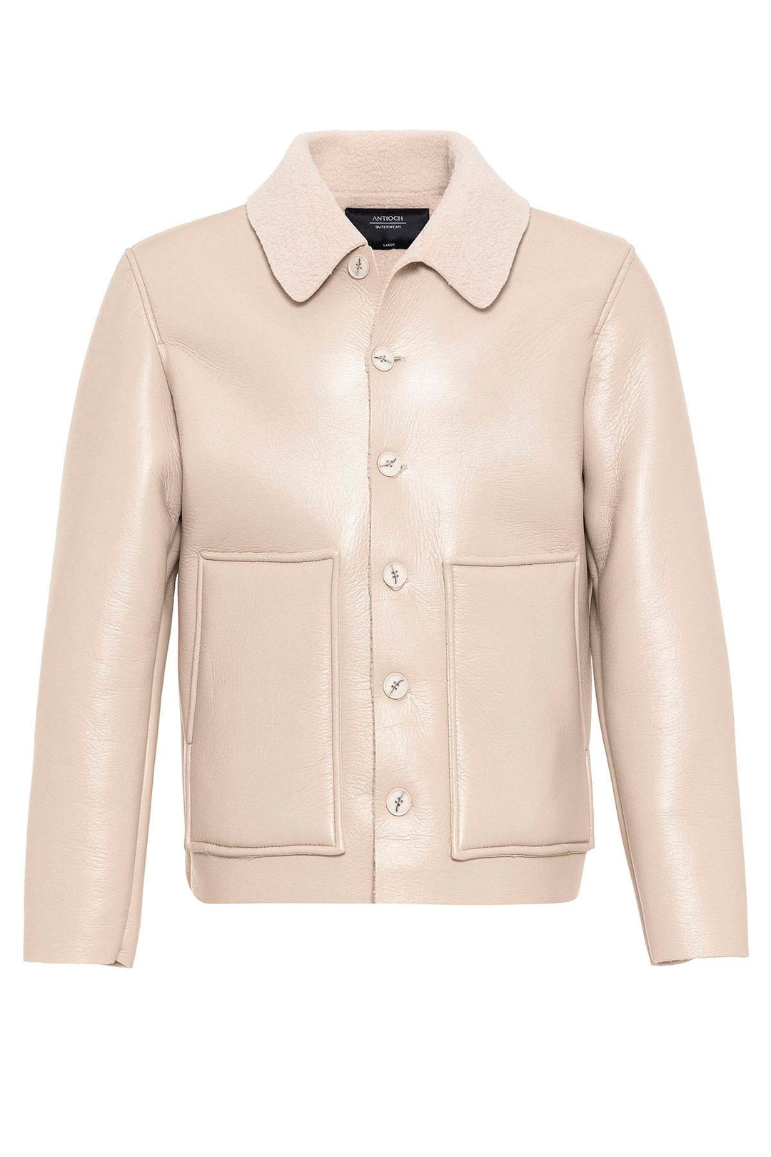 ANT Lining Detailed Faux Leather Men's Coat - Ciudad Mante