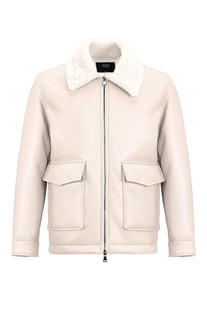 ANT Lining Detailed Faux Leather Coat - Faro