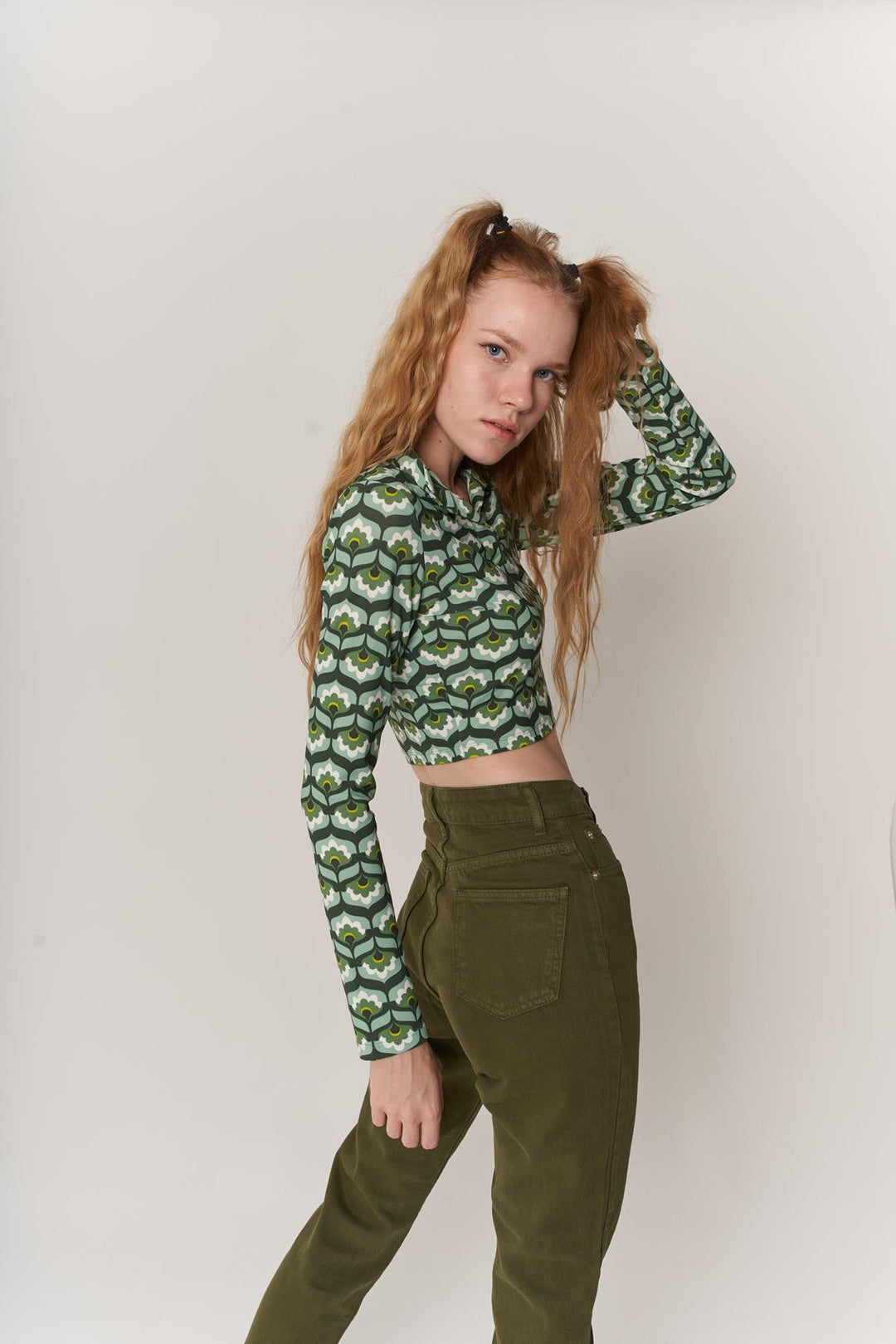 HLLY Women Greeny Blouse Green - Huntington