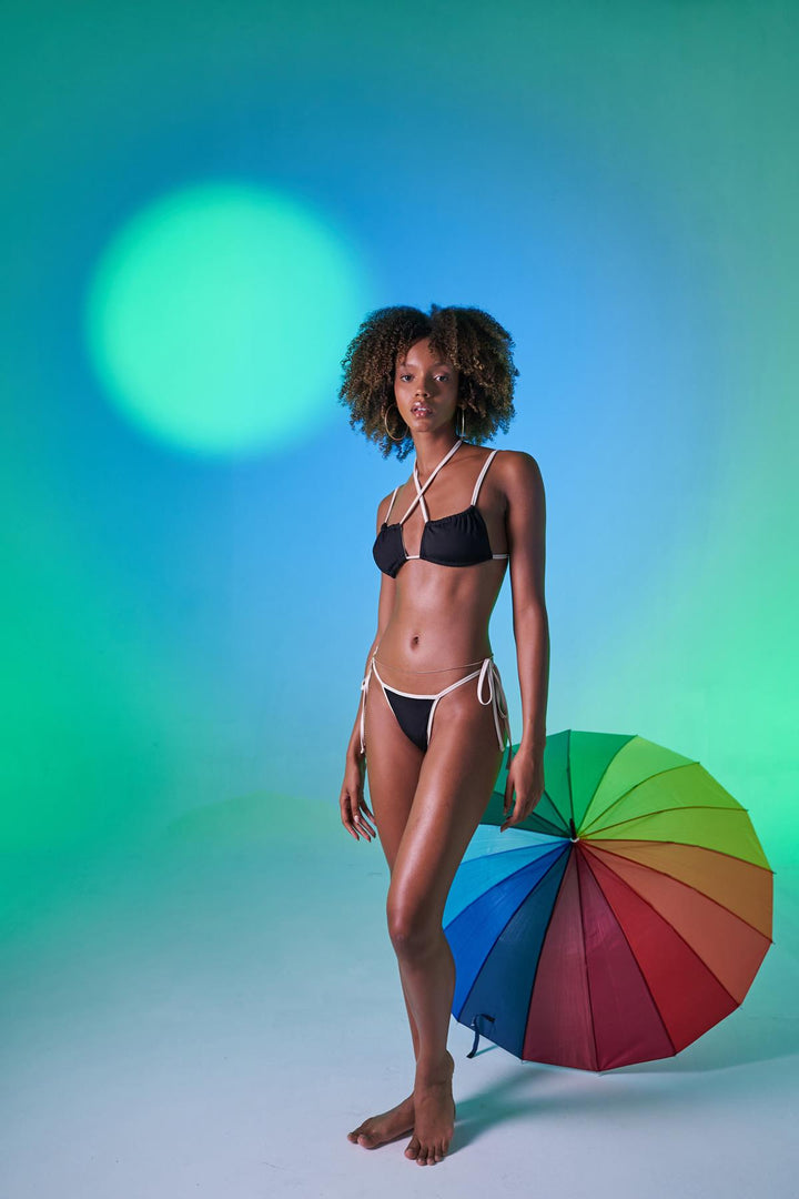 HLLY Women Emma Black Bikini Bottom - Tracy