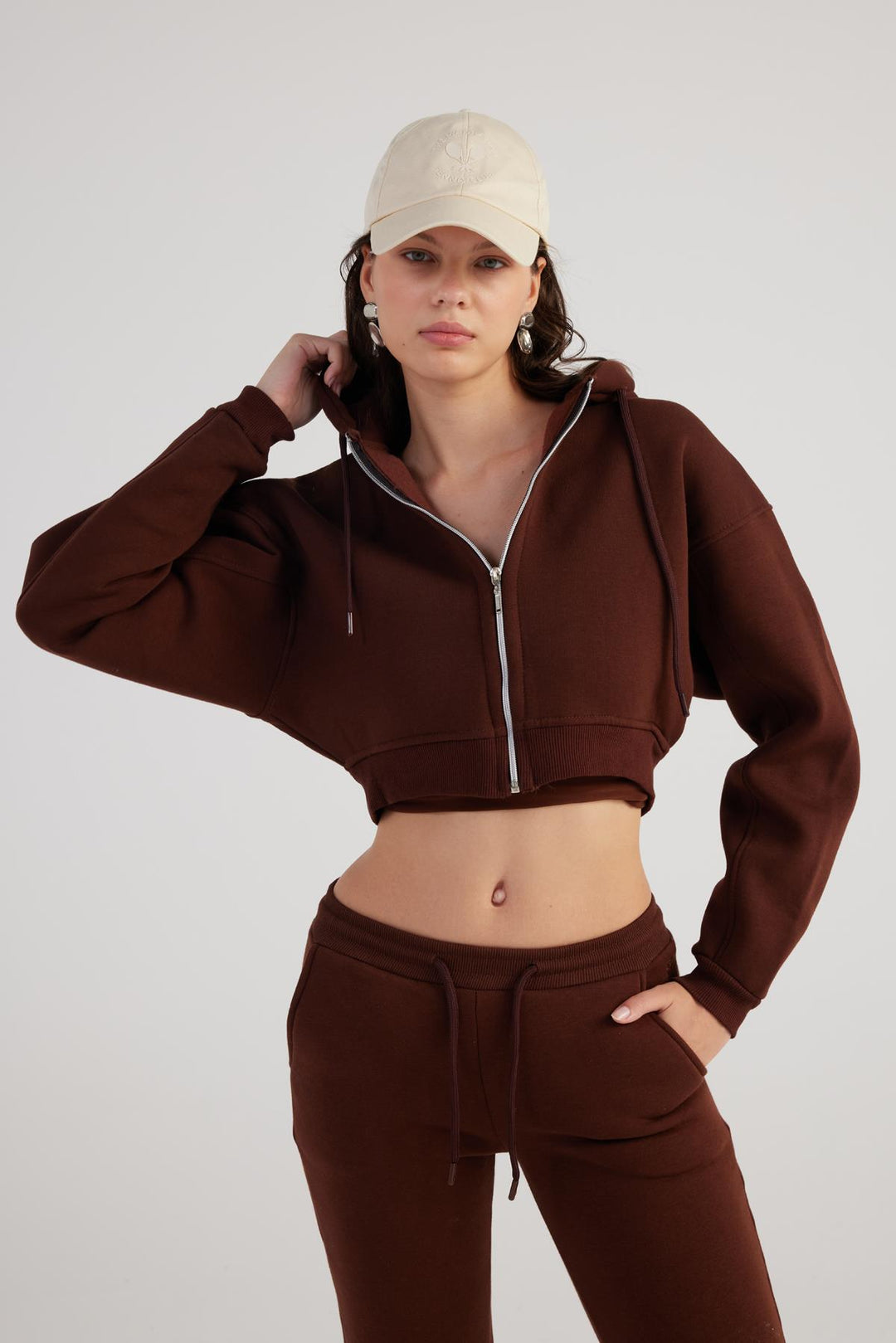 HLLY Women Mixed Sweatshirt Brown - Sheboygan