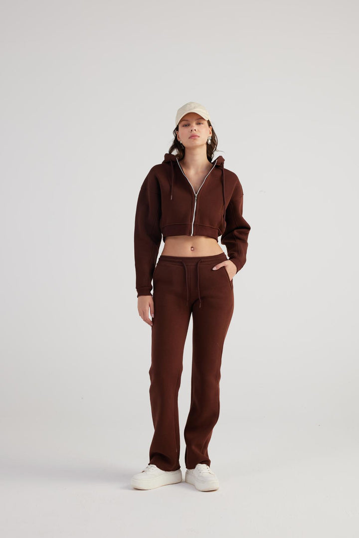 HLLY Women Mixed Sweatshirt Brown - Sheboygan