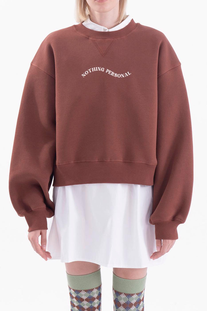 BSL Women Printed basic crop sweatshirt - St. Cloud