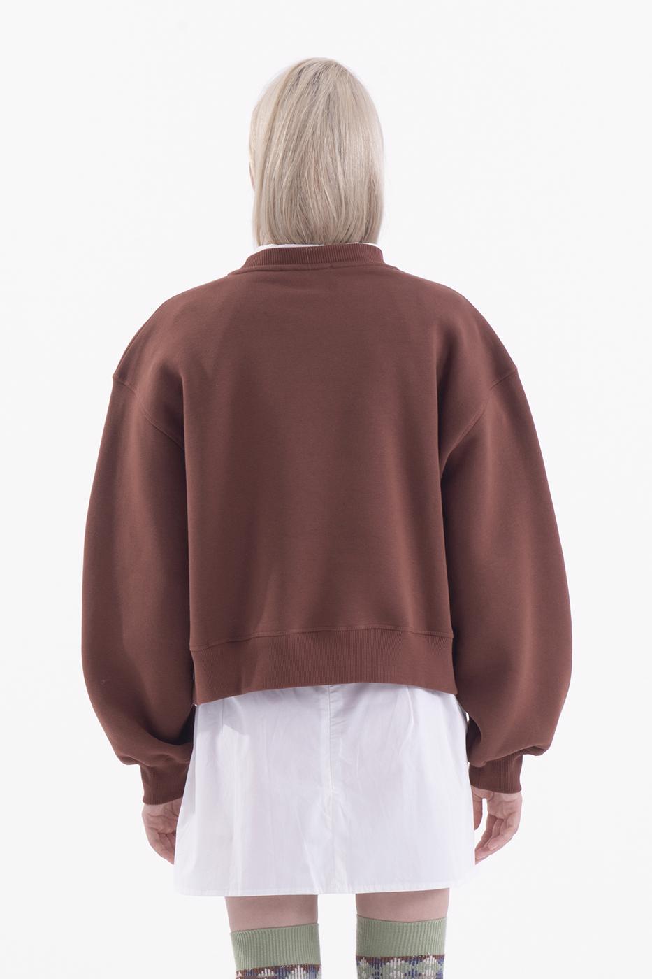 BSL Women Printed basic crop sweatshirt - St. Cloud