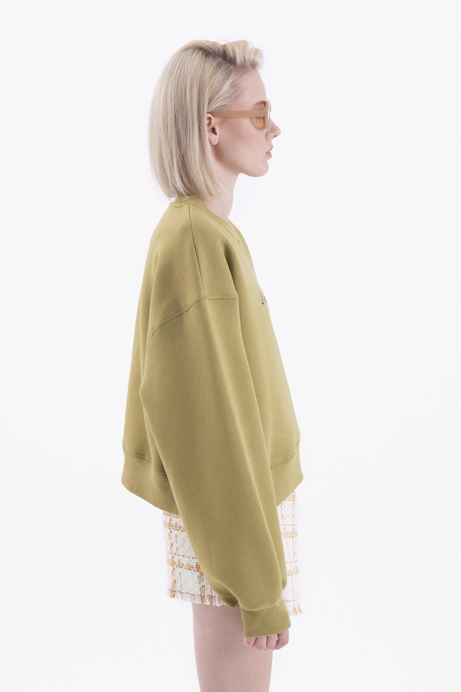 BSL Women Printed basic crop sweatshirt - Whitby