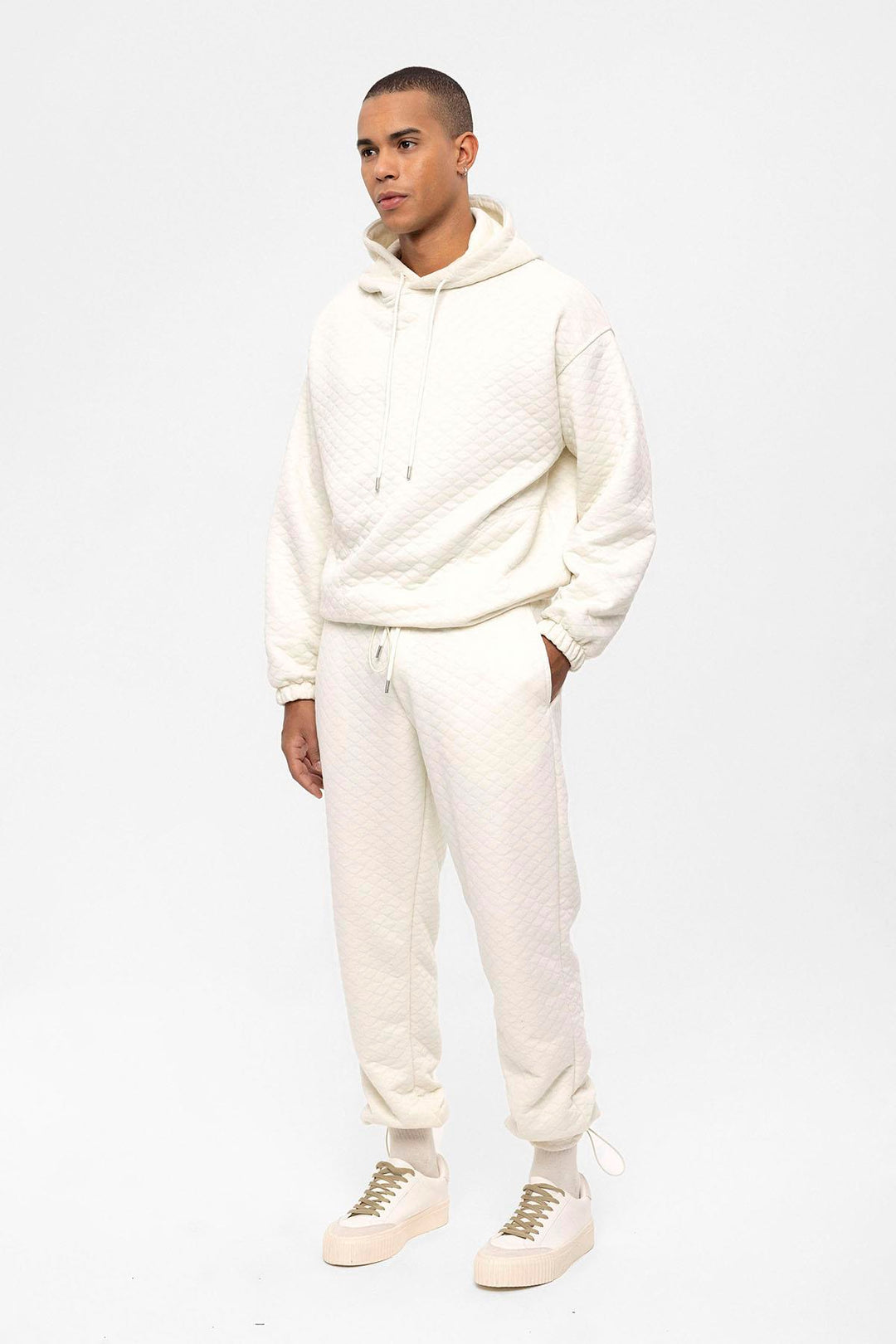 ANT Diamond Patterned Oversize Men's Tracksuit Set - Freehold