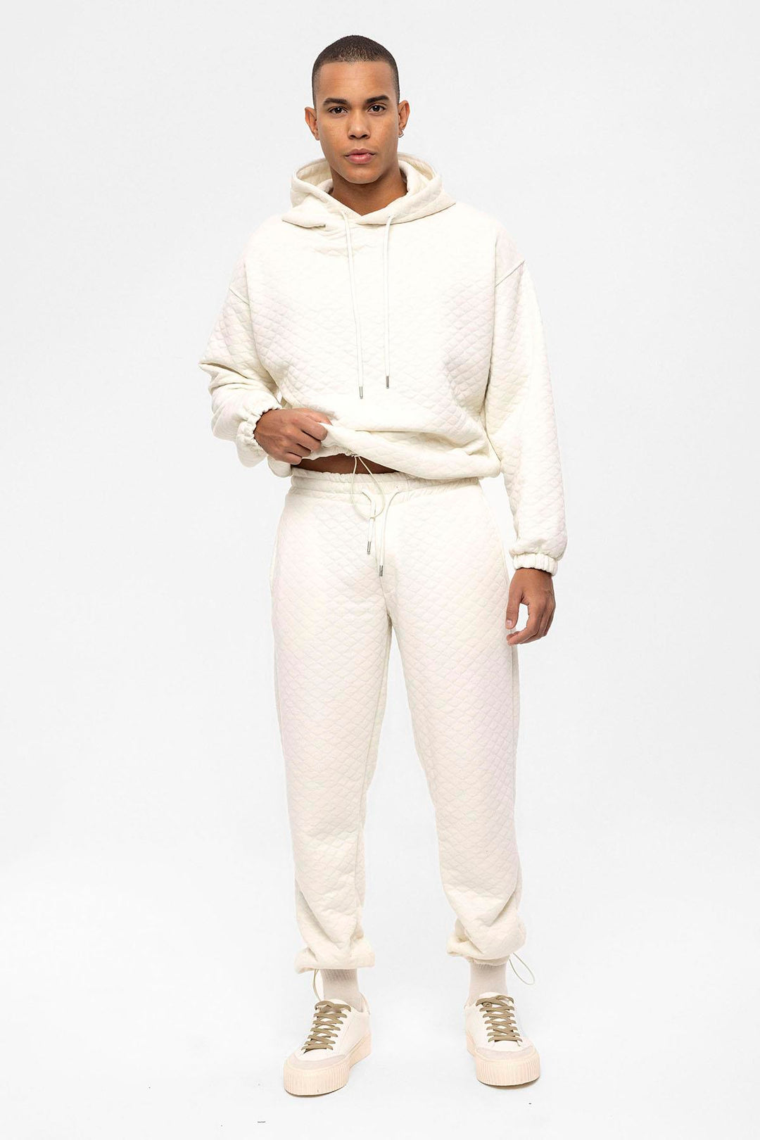ANT Diamond Patterned Oversize Men's Tracksuit Set - Freehold