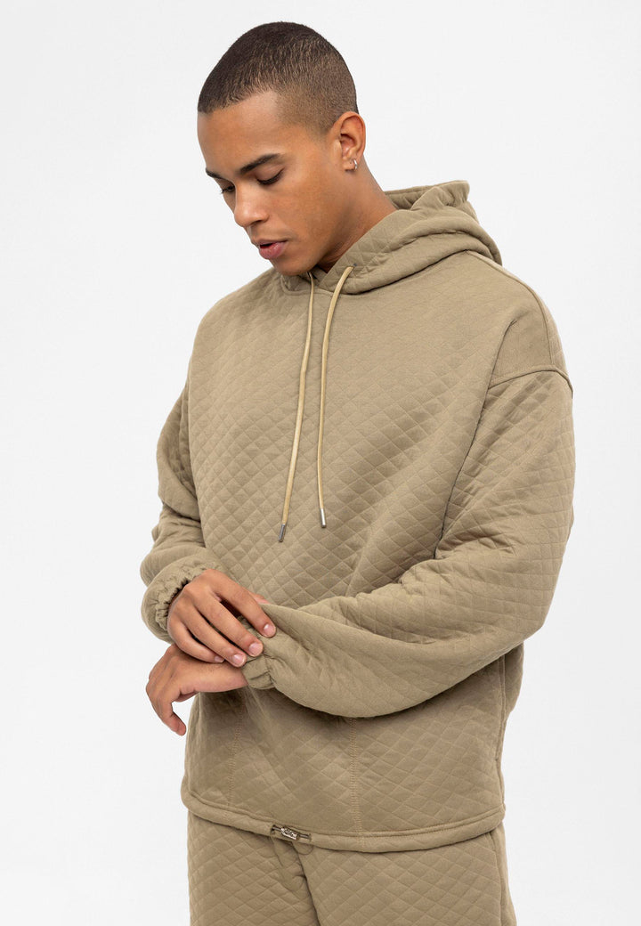 ANT Diamond Patterned Oversize Men's Tracksuit Set - Greenacres