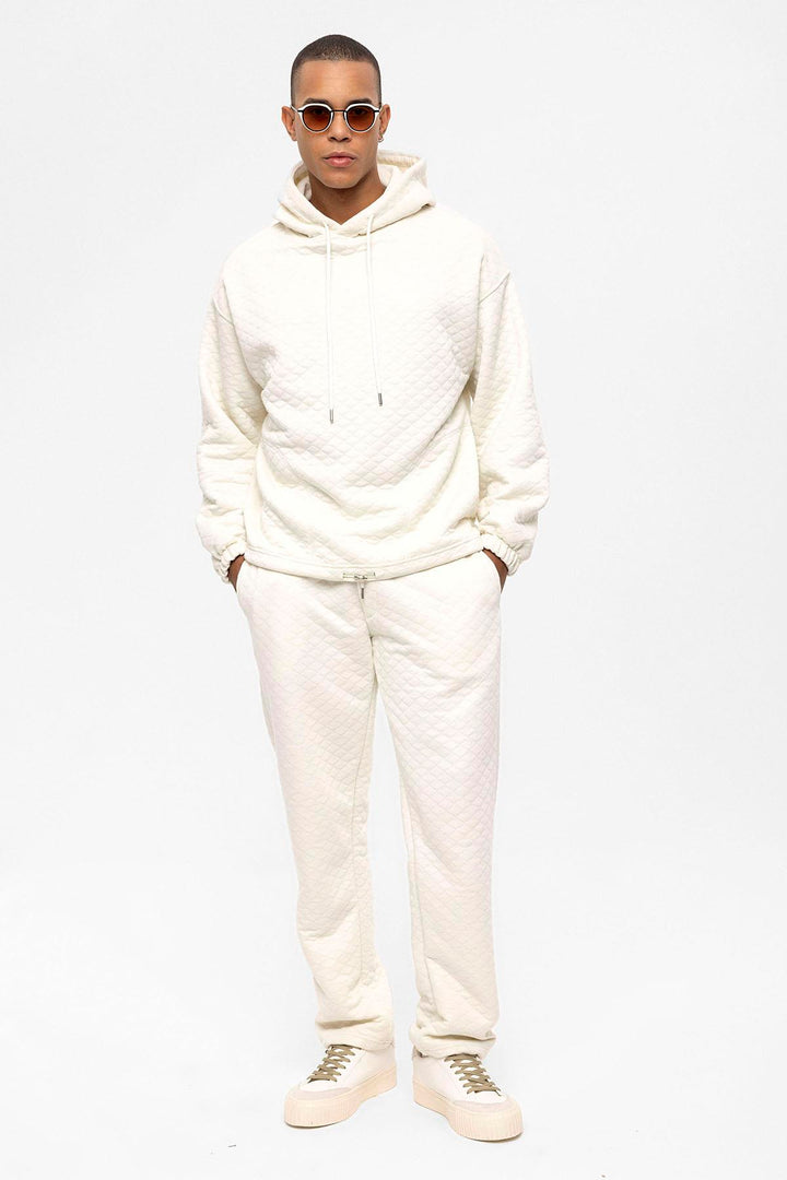 ANT Diamond Patterned Oversize Men's Tracksuit Set - Freehold
