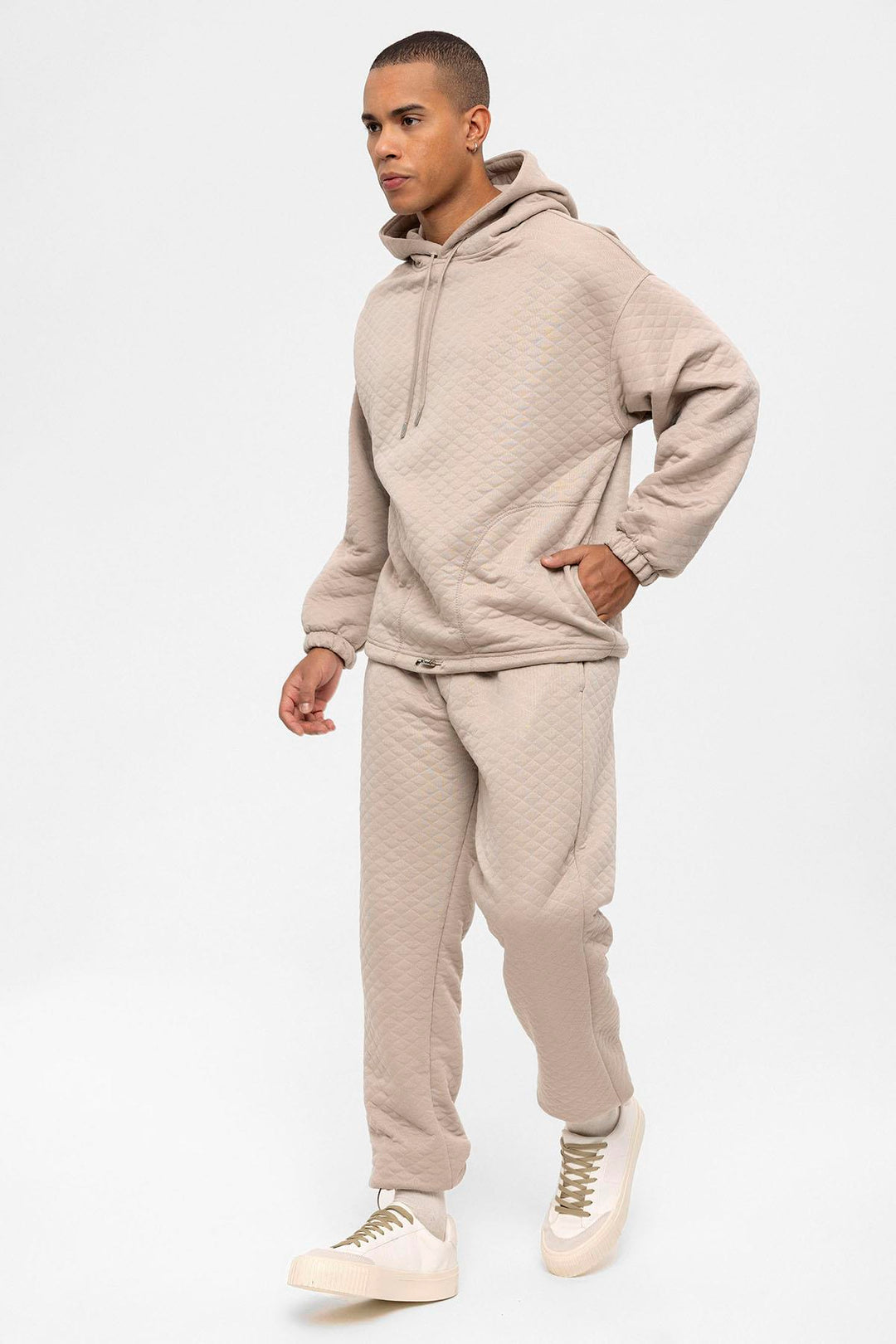 ANT Diamond Patterned Oversize Men's Tracksuit Set - Visalia